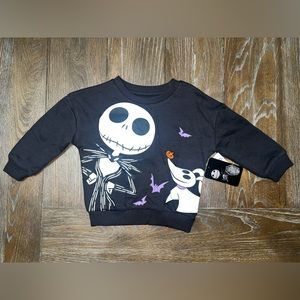 NEW, Nightmare Before Christmas Toddler Girl Crewneck Sweatshirt, Sizes 12M, 18M